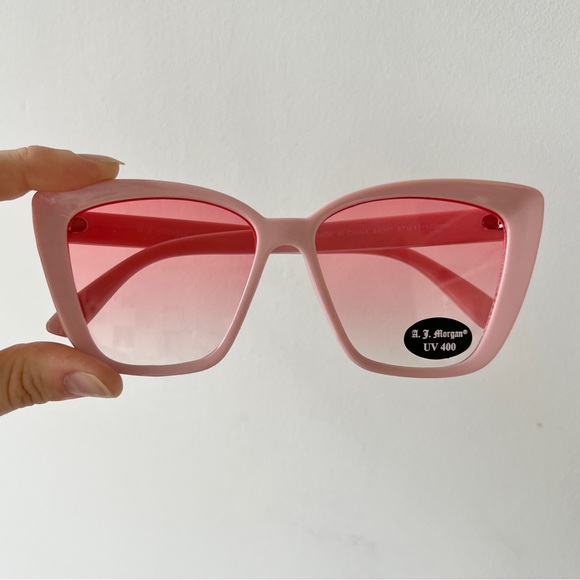 AJ Morgan pink femme fatale retro cat eye sunglasses main image 7